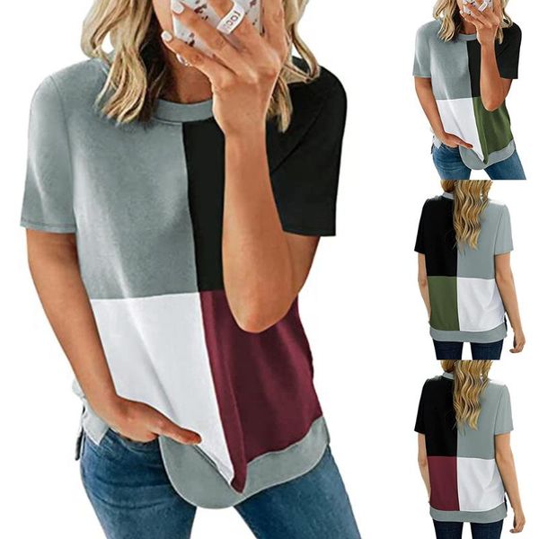 women's t-shirt plus size women casual loose plaid female short sleeve cotton basic t-shirts fashion o-neck street style tshirts d30, White
women's t-shirt plus size women casual loose plaid female short sleeve cotton basic t-shirts fashion o-neck street style tshirts d30, White