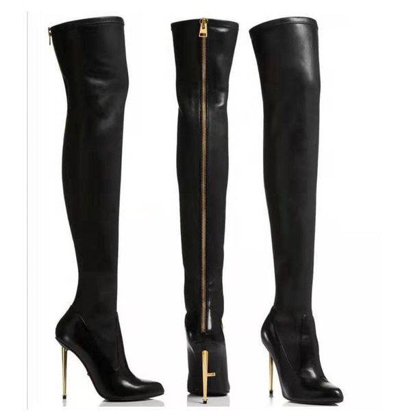 boots women's long autumn winter solid fashion warm thin heel pointed metal zipper pu leather women shoes, Black
boots women's long autumn winter solid fashion warm thin heel pointed metal zipper pu leather women shoes, Black
