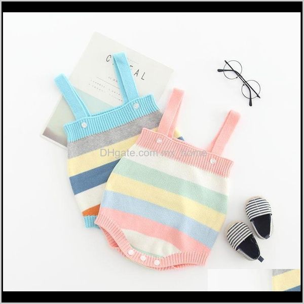 rompers jumpsuitsrompers baby clothing baby kids maternity drop delivery 2021 infant cotton knittd romper 2 sleeveless button rainbow stripe, Blue
rompers jumpsuitsrompers baby clothing baby kids maternity drop delivery 2021 infant cotton knittd romper 2 sleeveless button rainbow stripe, Blue