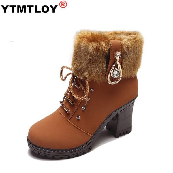 boots high heel women winter fashion women's plush warm fur shoes ladies brand ankle botas crystal size 35-40, Black
boots high heel women winter fashion women's plush warm fur shoes ladies brand ankle botas crystal size 35-40, Black