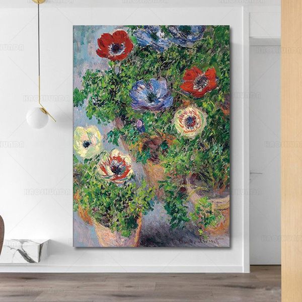 paintings claude monet works anemone oil painting on canvas posters and prints wall picture for living room home decoration
paintings claude monet works anemone oil painting on canvas posters and prints wall picture for living room home decoration