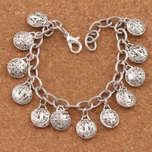 beaded, strands saint st benedict medal charm bracelets stainless steel chains bracelet 7" 7.5" 8" 8.5"bc01, Black
beaded, strands saint st benedict medal charm bracelets stainless steel chains bracelet 7" 7.5" 8" 8.5"bc01, Black