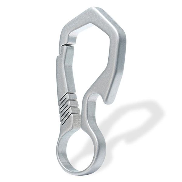 outdoor lightweight titanium key chain climbing equipments quick-release ring holder construction holding keys cords, slings and webbing
outdoor lightweight titanium key chain climbing equipments quick-release ring holder construction holding keys cords, slings and webbing