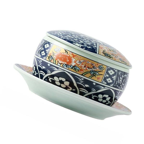 bowls 1pc household nonslip bowl multipurpose ceramic dessert with cover