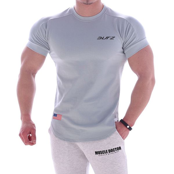tracksuits fashion movement muscle brothers fast drying fitness short sleeve t-shirt men's casual wear, Gray
tracksuits fashion movement muscle brothers fast drying fitness short sleeve t-shirt men's casual wear, Gray
