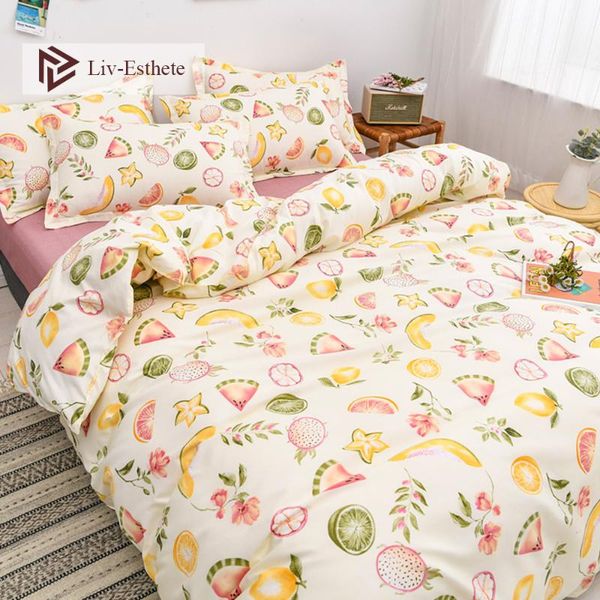 liv-esthete fashion fruit bedding set bedspread child single twin double king duvet cover flat sheet bed linen sets
liv-esthete fashion fruit bedding set bedspread child single twin double king duvet cover flat sheet bed linen sets