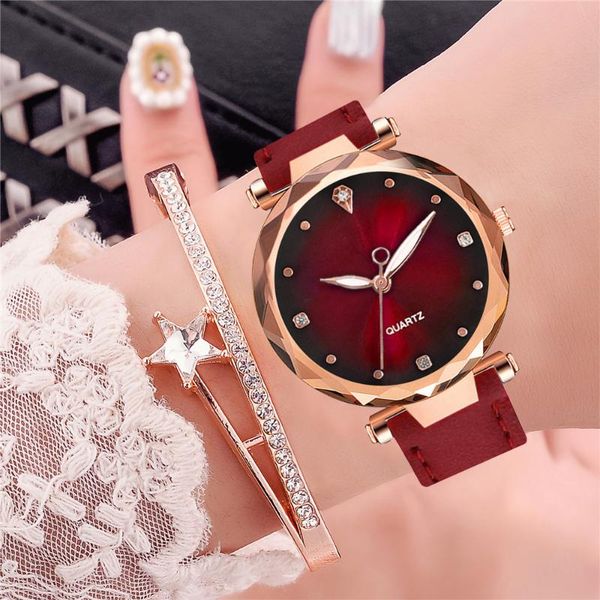 wristwatches fashion luxury gradient dial women watch ladies leather quartz wrist watches relogio feminino drop clock, Slivery;brown
wristwatches fashion luxury gradient dial women watch ladies leather quartz wrist watches relogio feminino drop clock, Slivery;brown