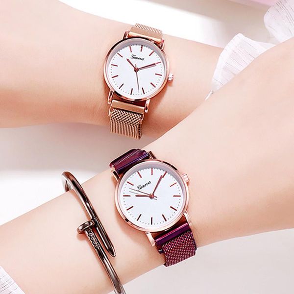 wristwatches luxury rose gold women watches magnetic mesh belt band watch ladies women's fashion dress wristwatch zegarek damski, Slivery;brown
wristwatches luxury rose gold women watches magnetic mesh belt band watch ladies women's fashion dress wristwatch zegarek damski, Slivery;brown