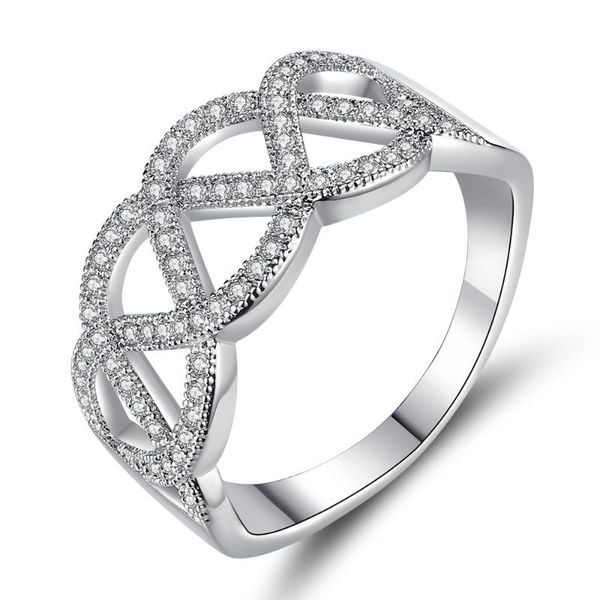 wedding rings hainon fashion silver color ring hollow cross net weaves jewelry for women&men gift clear zircon party finger, Slivery;golden
wedding rings hainon fashion silver color ring hollow cross net weaves jewelry for women&men gift clear zircon party finger, Slivery;golden