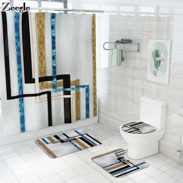 bath mats home decor printed mat and shower curtain set abstract geometry 4pcs memory foam toilet u-shaped rug
bath mats home decor printed mat and shower curtain set abstract geometry 4pcs memory foam toilet u-shaped rug