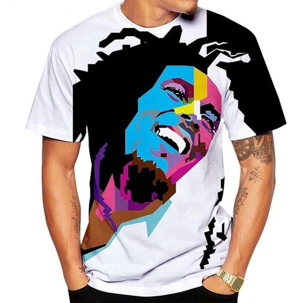 men's t-shirts bob marley t-shirt summer and women's short-sleeved 3d printing singer harajuku casual pullover clothing, White;black
men's t-shirts bob marley t-shirt summer and women's short-sleeved 3d printing singer harajuku casual pullover clothing, White;black