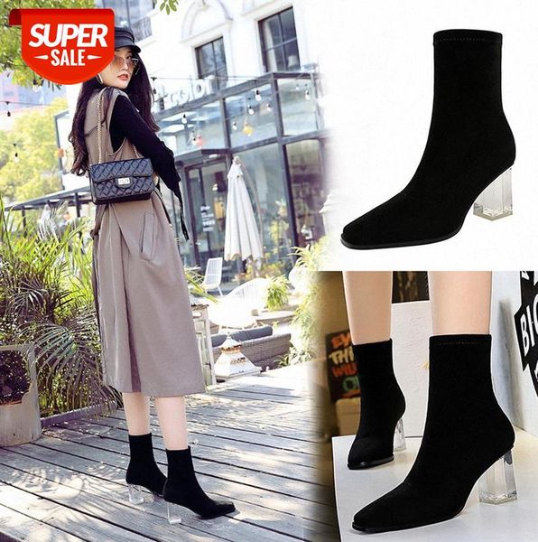 9789-2 european and american fashion simple crystal transparent heel high-heeled suede square head with thin pedicure nightclub b #b380
9789-2 european and american fashion simple crystal transparent heel high-heeled suede square head with thin pedicure nightclub b #b380