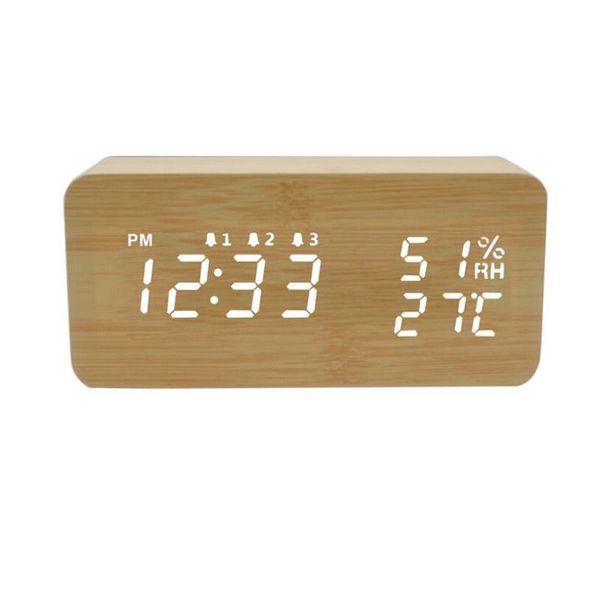 other clocks & accessories led wooden temperature and humidity alarm clock table voice control digital wood electronic deskdecor
other clocks & accessories led wooden temperature and humidity alarm clock table voice control digital wood electronic deskdecor