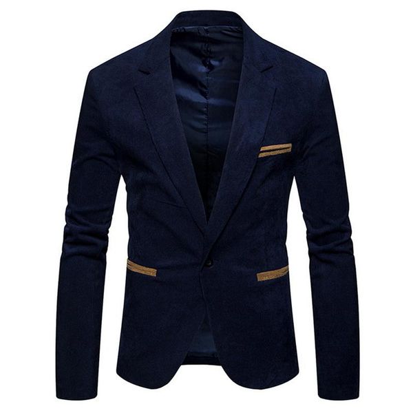 men's suits & blazers brand suit jackets solid slim fit single button dress men fashion casual corduroy blazer clothing, White;black
men's suits & blazers brand suit jackets solid slim fit single button dress men fashion casual corduroy blazer clothing, White;black