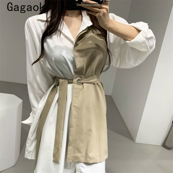 korean style spring dress women autumn cotton fake two-piece ladies shirt dresses long sleeve clothing 210531, Black;gray
korean style spring dress women autumn cotton fake two-piece ladies shirt dresses long sleeve clothing 210531, Black;gray