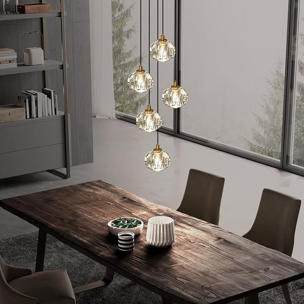pendant lamps nordic crystal lamp for living dining room luxury led chandelier lighting bedroom bedside indoor decoration fixtures
pendant lamps nordic crystal lamp for living dining room luxury led chandelier lighting bedroom bedside indoor decoration fixtures