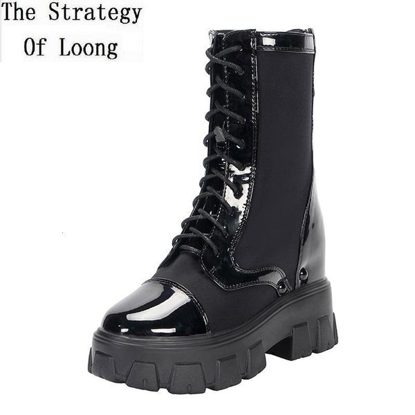 boots korean style spring autumn slim height increasing platform wedges rivet stretch fabric women mid-calf half 1227 yw1r, Black
boots korean style spring autumn slim height increasing platform wedges rivet stretch fabric women mid-calf half 1227 yw1r, Black