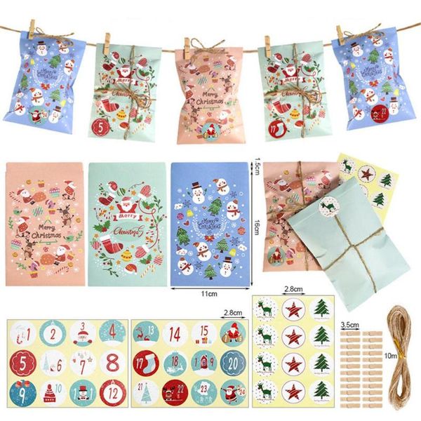 christmas decorations 24-piece/set gift paper bag countdown calendar small candy holiday party tools
christmas decorations 24-piece/set gift paper bag countdown calendar small candy holiday party tools