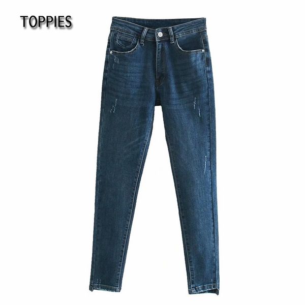 ies high waist skinny jeans for women casual denim pencil pants ripped jeans female fashion streetwear 210412, Blue
ies high waist skinny jeans for women casual denim pencil pants ripped jeans female fashion streetwear 210412, Blue