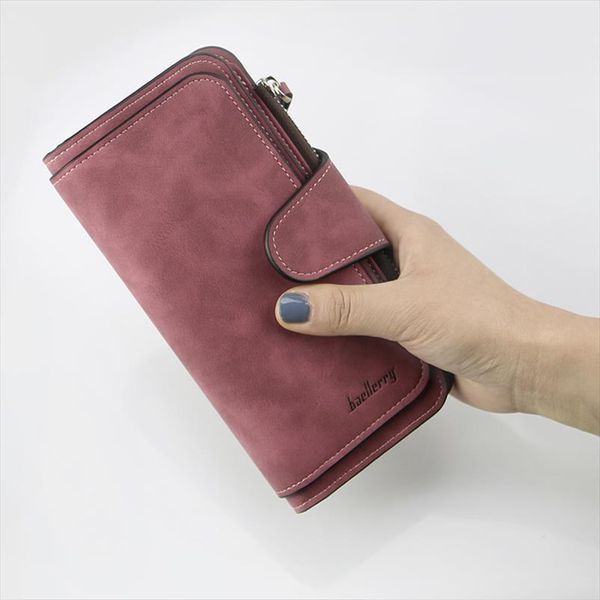 leather women wallets coin pocket hasp card holder money bags casual long ladies clutch phone wallet purse w195, Red;black 
leather women wallets coin pocket hasp card holder money bags casual long ladies clutch phone wallet purse w195, Red;black