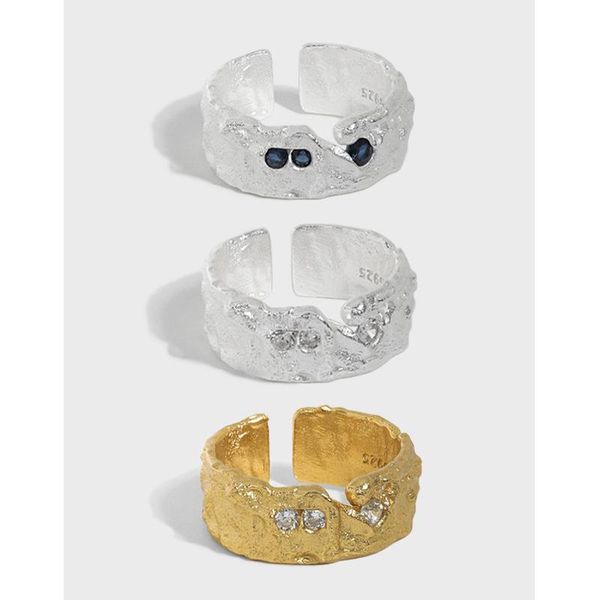 cluster rings korean ins niche design irregular micro-inlaid zircon texture s925 sterling silver open ring female, Golden;silver
cluster rings korean ins niche design irregular micro-inlaid zircon texture s925 sterling silver open ring female, Golden;silver