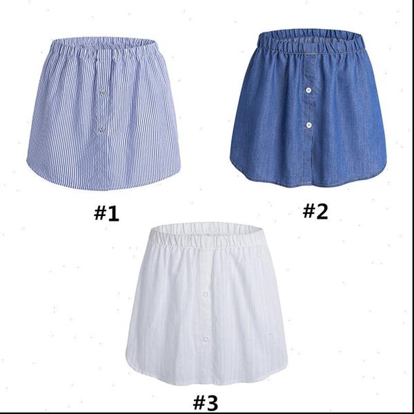 layering fake lower womens skirts sweep buttons blue striped blouse a line false high waist extenders for sweater sw, Black
layering fake lower womens skirts sweep buttons blue striped blouse a line false high waist extenders for sweater sw, Black