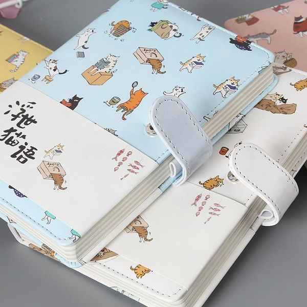 creative stationery cute cat notebook leather cover kids with color paper binder diary gift school supplies notepads, Purple;pink
creative stationery cute cat notebook leather cover kids with color paper binder diary gift school supplies notepads, Purple;pink