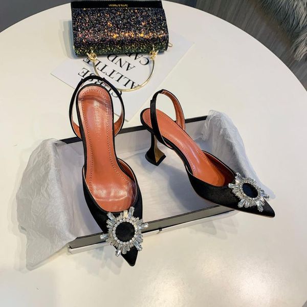 sandals solid color pointed toe ladies sun buckle rhinestone high heels word with wine glass heel womens shoes, Black
sandals solid color pointed toe ladies sun buckle rhinestone high heels word with wine glass heel womens shoes, Black