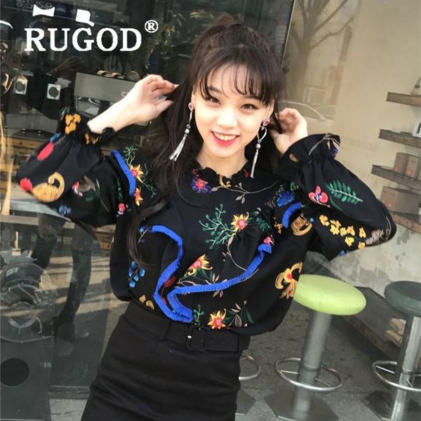 women's blouse casual printed ruffles o-neck flare sleeve shirts korean style chic 2021 fashion vintage elegant blouses &, White
women's blouse casual printed ruffles o-neck flare sleeve shirts korean style chic 2021 fashion vintage elegant blouses &, White