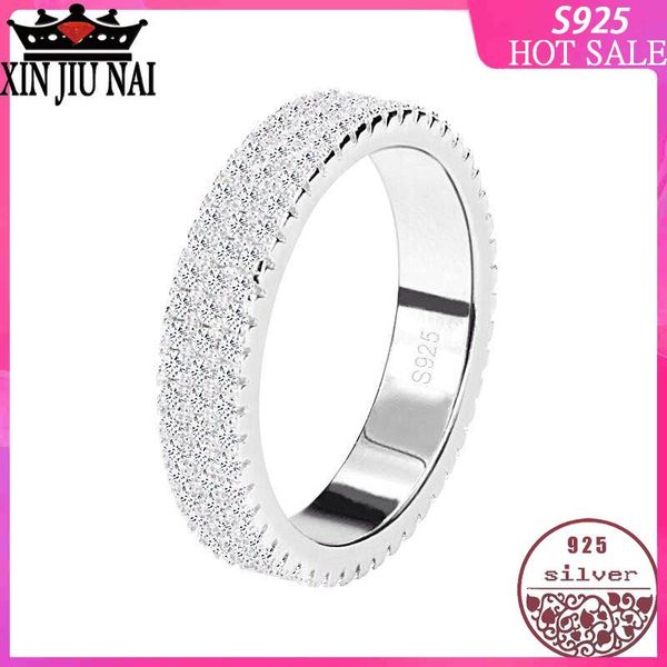 cluster rings 100% s925 sterling silver 2021 korean simple three row full diamond ring jewelry fashion bride princess, Golden;silver
cluster rings 100% s925 sterling silver 2021 korean simple three row full diamond ring jewelry fashion bride princess, Golden;silver