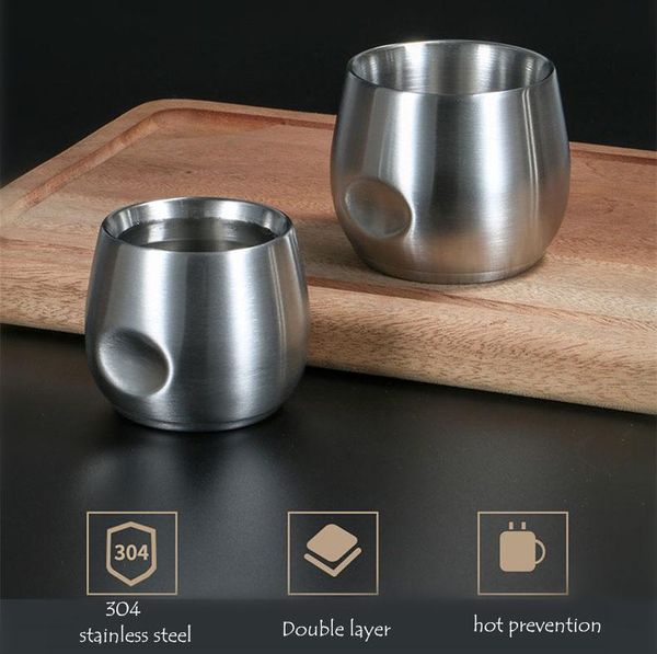 stainless steel double layer heat prevention office household insulation coffee tea cup 150ml 200ml mugs
stainless steel double layer heat prevention office household insulation coffee tea cup 150ml 200ml mugs