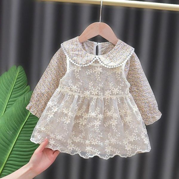 girl's dresses spring lace girls dress floral long sleeve baby princess children party doll brought kids vestido, Red;yellow
girl's dresses spring lace girls dress floral long sleeve baby princess children party doll brought kids vestido, Red;yellow