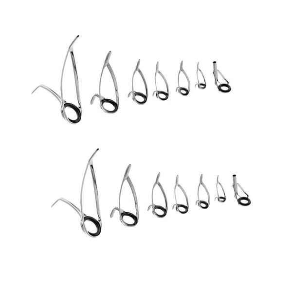 14pcs mixed size fishing rod guide tip line rings repair kit building accessories 5# 6# 8# 10# 12# 16# 20# boat rods
14pcs mixed size fishing rod guide tip line rings repair kit building accessories 5# 6# 8# 10# 12# 16# 20# boat rods