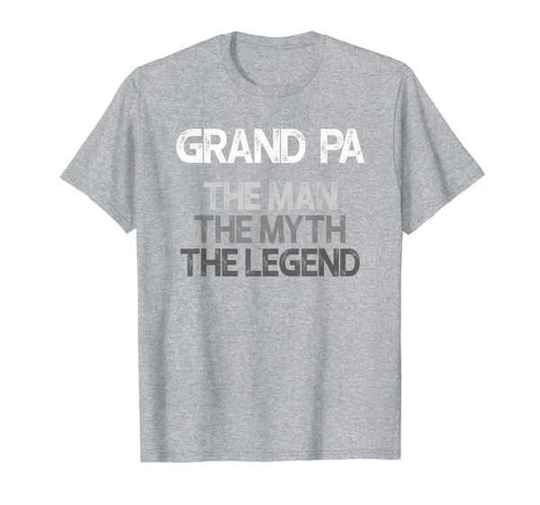 mens grand pa shirt gift: the man the myth the legend t-shirt, White;black