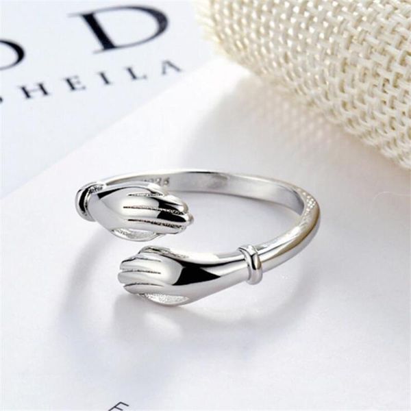 cluster rings creative personality hug female 925 sterling silver jewelry romantic love cross exquisite opening r241, Golden;silver
cluster rings creative personality hug female 925 sterling silver jewelry romantic love cross exquisite opening r241, Golden;silver