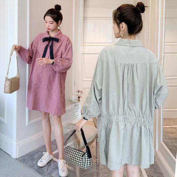 maternity dresses 8026# clothes spring autumn cotton long sleeve bow collar dress for pregnant women mom, White
maternity dresses 8026# clothes spring autumn cotton long sleeve bow collar dress for pregnant women mom, White