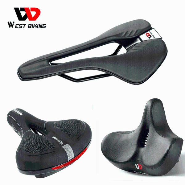 bike saddles west biking ergonomic soft bicycle saddle widen thicken cushion pad mtb road comfortable breathable cycling seat
bike saddles west biking ergonomic soft bicycle saddle widen thicken cushion pad mtb road comfortable breathable cycling seat