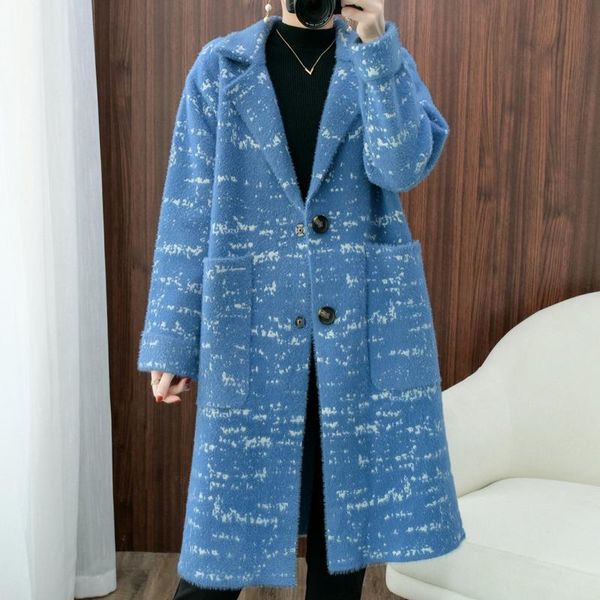 women's wool & blends 2021 long sleeve overcoat medium length jacket autumn winter vintage clothes fashion loose coat, Black
women's wool & blends 2021 long sleeve overcoat medium length jacket autumn winter vintage clothes fashion loose coat, Black