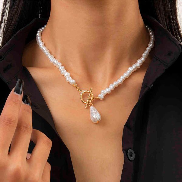 necklaces pendants lacteo bohemian teardrop-shaped imitation pearls pendant for women hip hop pearl chain choker jewelry gifts, Silver
necklaces pendants lacteo bohemian teardrop-shaped imitation pearls pendant for women hip hop pearl chain choker jewelry gifts, Silver