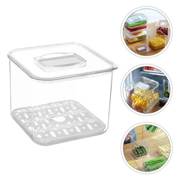 storage bottles & jars 1pc bottom filter design kitchen box crisper food with lid
storage bottles & jars 1pc bottom filter design kitchen box crisper food with lid
