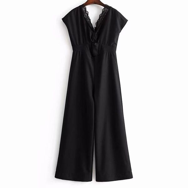 women's jumpsuits & rompers clothing jumpsuit 2021 lace-paneled short-sleeved v-neck ms summer street slim fit temperament, Black;white
women's jumpsuits & rompers clothing jumpsuit 2021 lace-paneled short-sleeved v-neck ms summer street slim fit temperament, Black;white