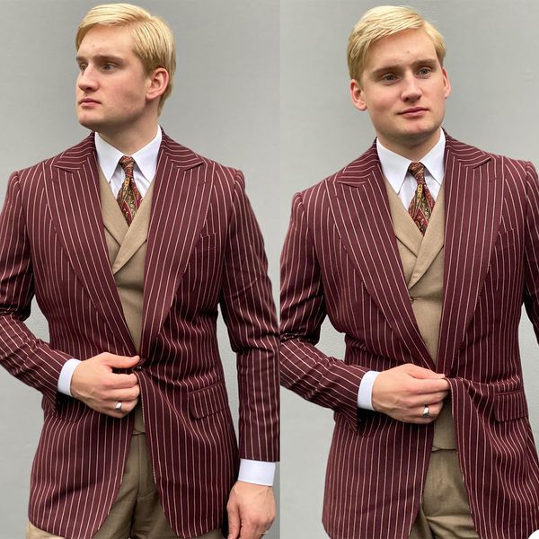 burgundy stripe mens business tuxedos slim fit groom wedding suits formal prom party outfit only one jacket, Black;gray
burgundy stripe mens business tuxedos slim fit groom wedding suits formal prom party outfit only one jacket, Black;gray