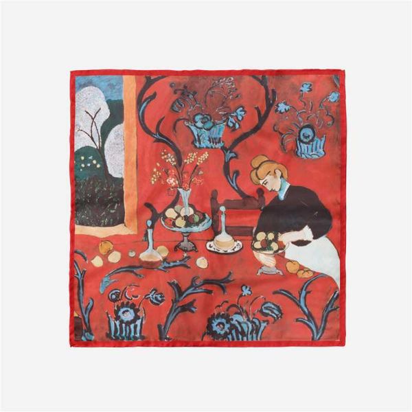 scarves twill silk scarf woman dinner painting square wraps bandana small hijab foulards tie headband neckerchief 53cm, Blue;gray
scarves twill silk scarf woman dinner painting square wraps bandana small hijab foulards tie headband neckerchief 53cm, Blue;gray
