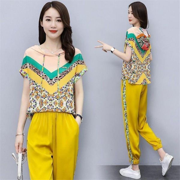 summer sports two piece set women spring korean loose fashion t shirt and pants casual two-piece tracksuit dress, White
summer sports two piece set women spring korean loose fashion t shirt and pants casual two-piece tracksuit dress, White