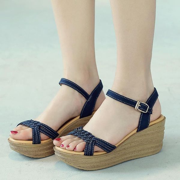 sandals platform 2021 white for women casual summer high heels wedges, Black
sandals platform 2021 white for women casual summer high heels wedges, Black