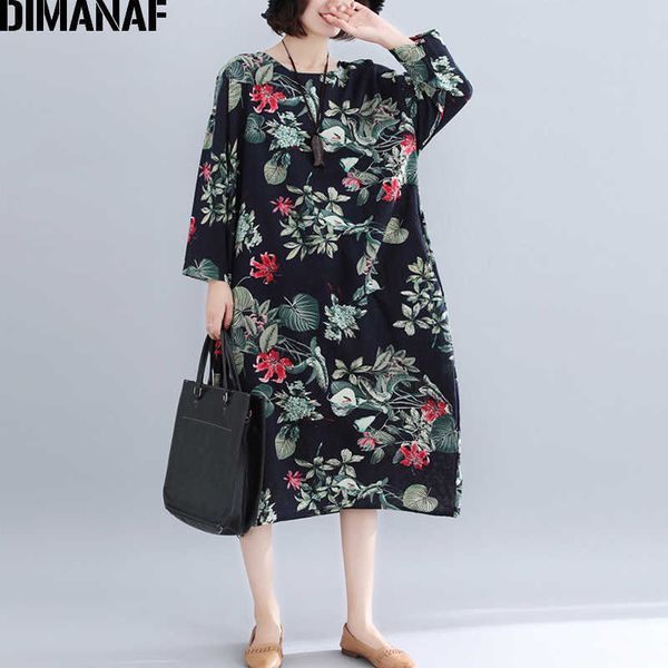 plus size women dress vintage long sleeve female elegant lady vestidos floral print loose cotton linen spring 210531, Black;gray
plus size women dress vintage long sleeve female elegant lady vestidos floral print loose cotton linen spring 210531, Black;gray