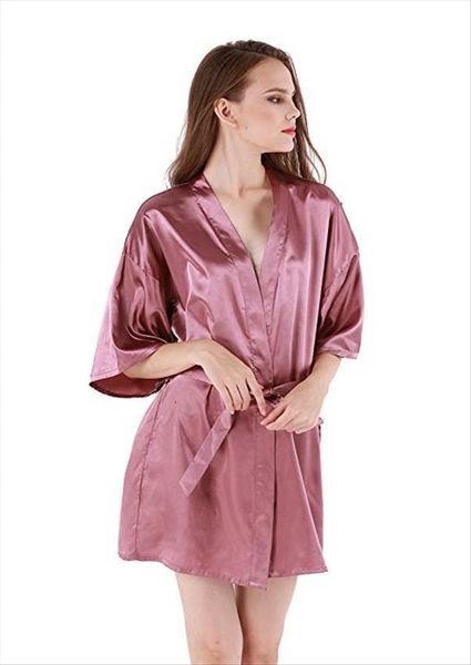 silk satin short night womens sleepwears robe solid kimono fashion bath bathrobe peignoir femme wedding bride bridesmaid, Black;red
silk satin short night womens sleepwears robe solid kimono fashion bath bathrobe peignoir femme wedding bride bridesmaid, Black;red