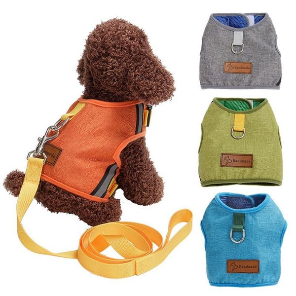 pet cat dog linen-proof vest chest strap harness with traction rope for dogs collars & leashes
pet cat dog linen-proof vest chest strap harness with traction rope for dogs collars & leashes