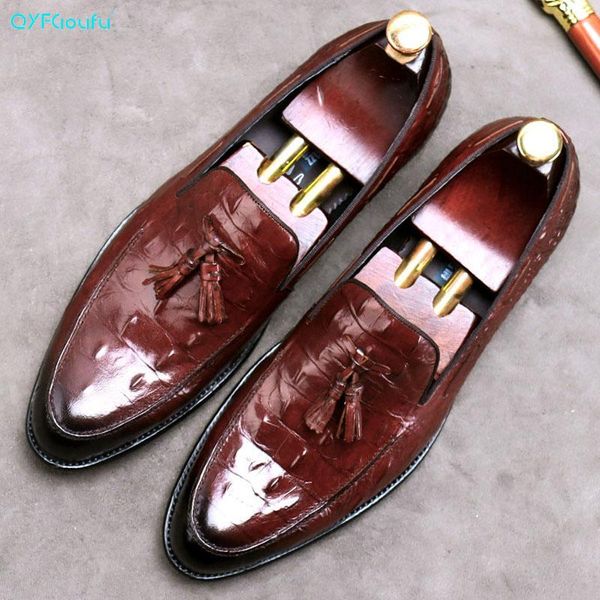 dress shoes qyfcioufu handmade men leather cowhide crocodile printed slip-on tassel luxury formal business, Black
dress shoes qyfcioufu handmade men leather cowhide crocodile printed slip-on tassel luxury formal business, Black
