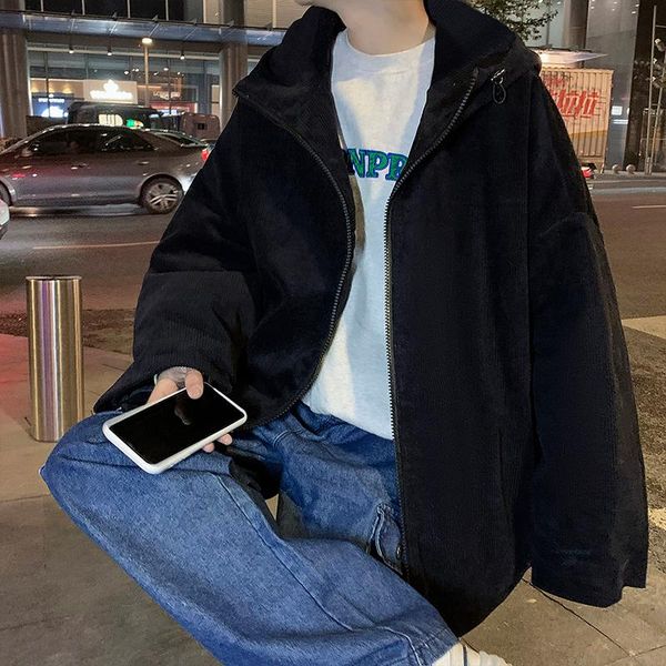 men's jackets 2021 autumn youth style japanese jacket hooded corduroy fashion trend pure color lazy leisure, Black;brown
men's jackets 2021 autumn youth style japanese jacket hooded corduroy fashion trend pure color lazy leisure, Black;brown